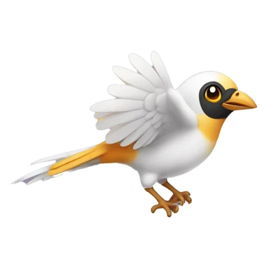 Bird has a flew  sticker