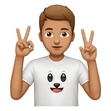 man throwing up makk balla gang sign sticker