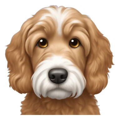 Red goldendoodle, white Labrador, brown and gray puggle, white havaneese sticker