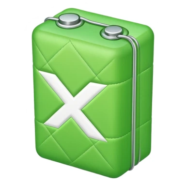 quilted charge battery icon sticker