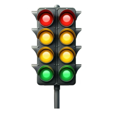 traffic light signal sticker