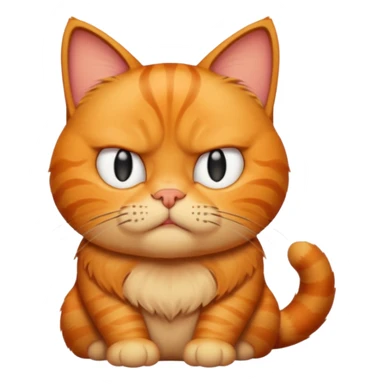 garfield cat hates monday sticker