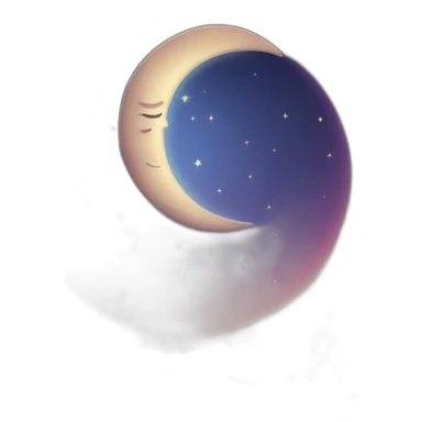 Soleil et lune sticker