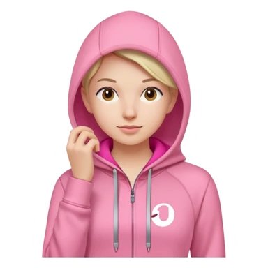 Pink hoodie lulu lemon sticker