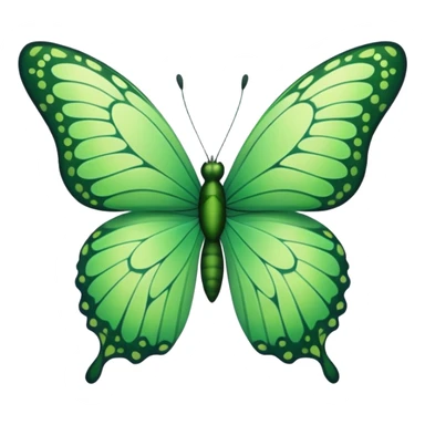 green butterfly sticker
