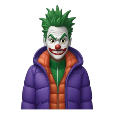 Joker with Lacoste puffer jacket sticker