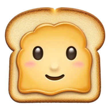 1 slice of toast sticker
