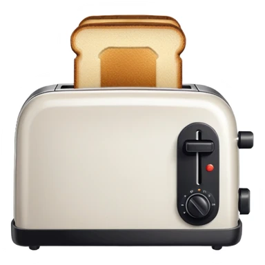 A toaster emoji, drawn with an 8-bit pixelated look, similar to early video game sprites. VERY LOW RES. sticker