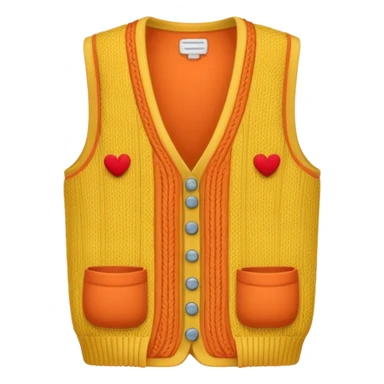 knitting vest sticker