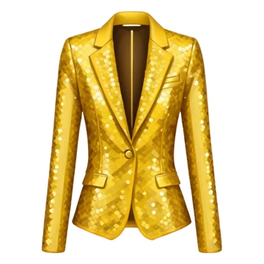 yellow sparkling jacket sticker