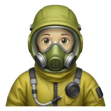 Hazmat suit character from Rust game sticker