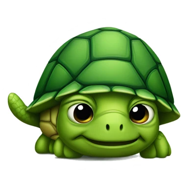 frowning turtle sticker