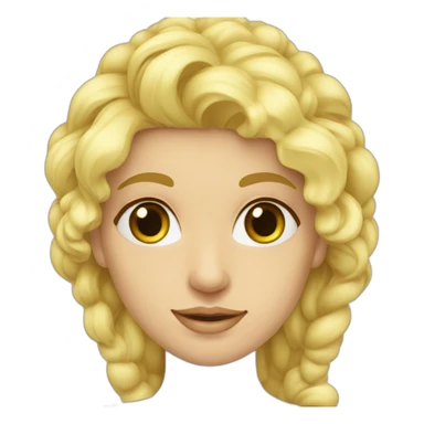 Blondynka w okularach z kotem sticker