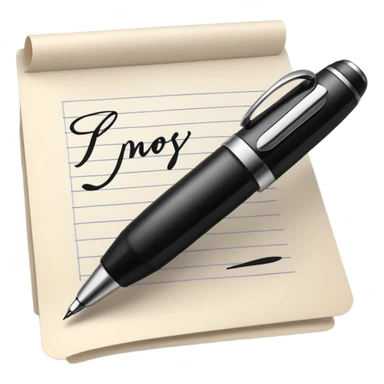 writing on paper sticker