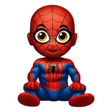 baby spiderman sticker