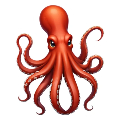 Giant octopus tentacle red sticker