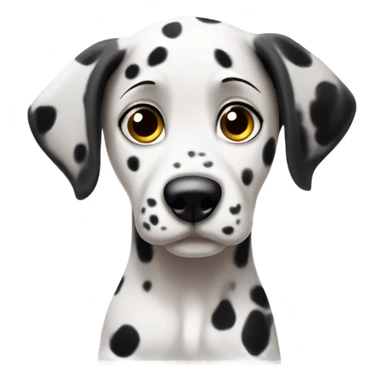 Dalmatian puppy with big sad eyes sticker