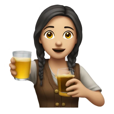 Drinking Thea sticker