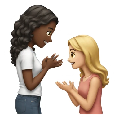 A girl proposing to a girl sticker