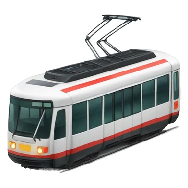 Public transport tram sticker