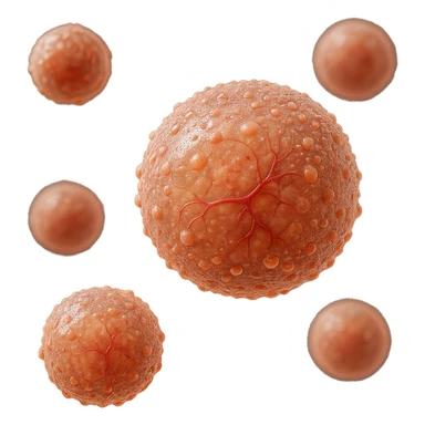 CELLULE DI ORMONI UMANI, IPERREALISTICI 4K, FLUTTUANO IN ARIA sticker