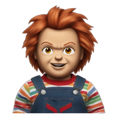 Chucky doll sticker