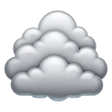 Cinematic Realistic Stratus Emoji, Low and layered, with uniform, gray clouds covering the sky in a smooth, even blanket. The clouds seem to hang gently in the atmosphere, creating a soft, diffused light below. Soft glowing outline, capturing the essence of calm, peaceful overcast skies in a serene stratus cloud! sticker