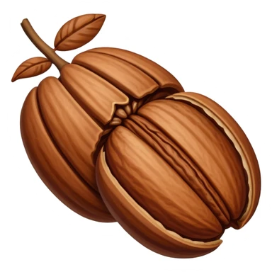 One pilled pecan nut sticker