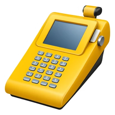 yellow pos terminal sticker