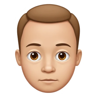 Funny caricature style cartoon, big head small body sticker