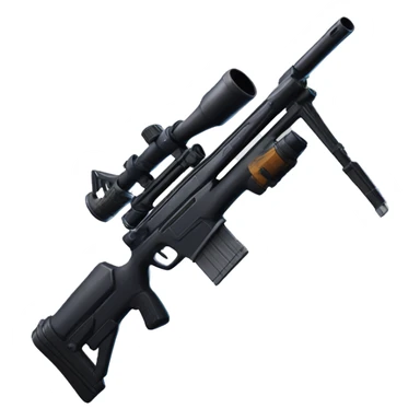 Omega Fortnite skin using sniper rifle with the headshot hit marker sticker