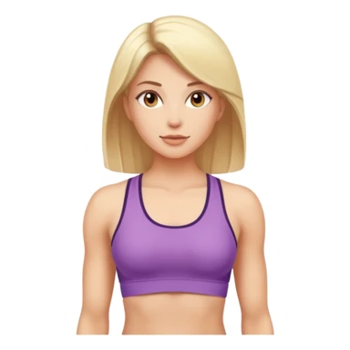woman with a toned athletic body sticker