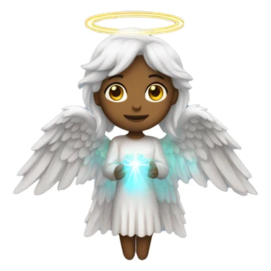 Holographic angel sticker