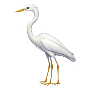 white egret sticker