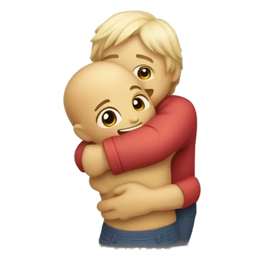 cute hug sticker