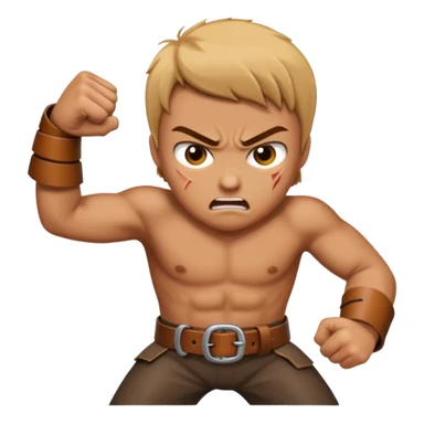 someone getting ready to hit someone with a belt sticker