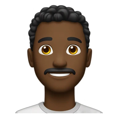 Guy black loks sticker