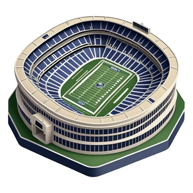 superbowl stadium, no frame sticker