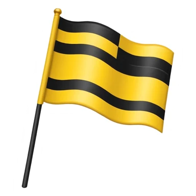 Faz uma bandeira com preto em cima e em baixo coloca amarelo mais sem o cabo de ferro que segura a bandeira, só a bandeira sem o ferro segurando a bandeira sticker