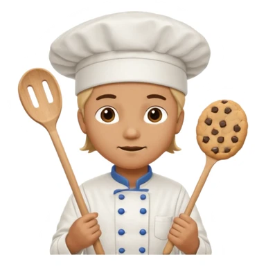 cocinera haciendo cookies sticker