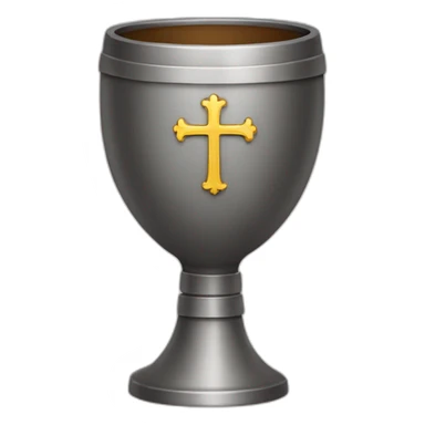 goblet with a cross sticker