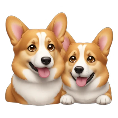 Two corgis sticker
