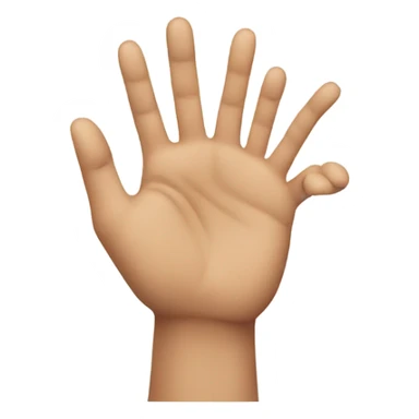 Okay hand emoji facing down sticker
