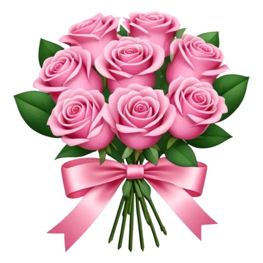 pink valentine bouquet sticker