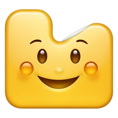 X letter smilling sticker