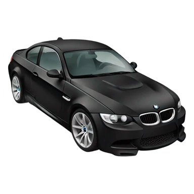 bmw e92 black front 1/4 view sticker