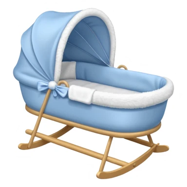 blue baby bassinet sticker
