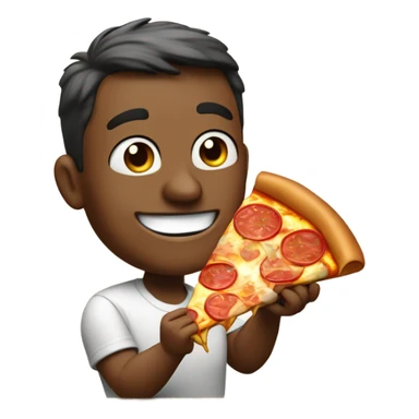 Me eating pizza  sticker