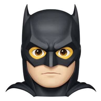 BATMAN LOGO, WHITE PERSON  sticker