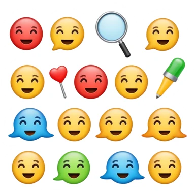 Announcement emojis sticker